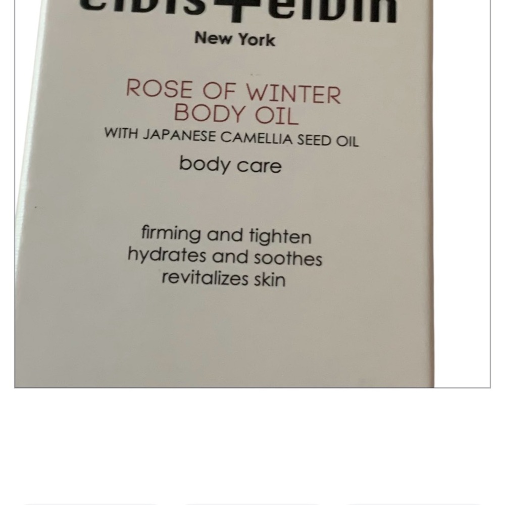 Elvis + Elvin NY Rose of Winter Body Oil with Japanese Camellia Oil 3.7 oz NIB - Picture 8 of 9